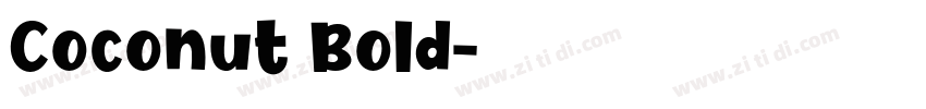 Coconut Bold字体转换